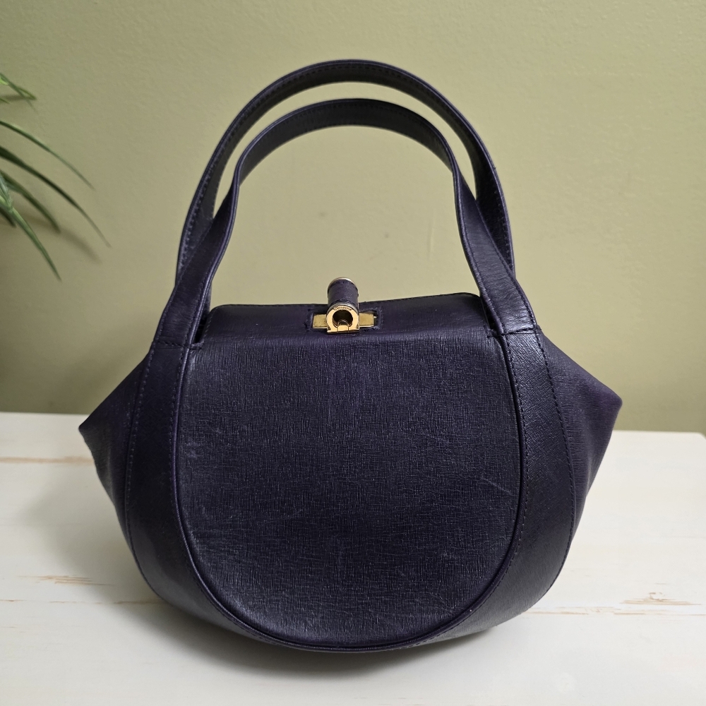 Salvatore Ferragamo | Mini Purple Leather Handbag